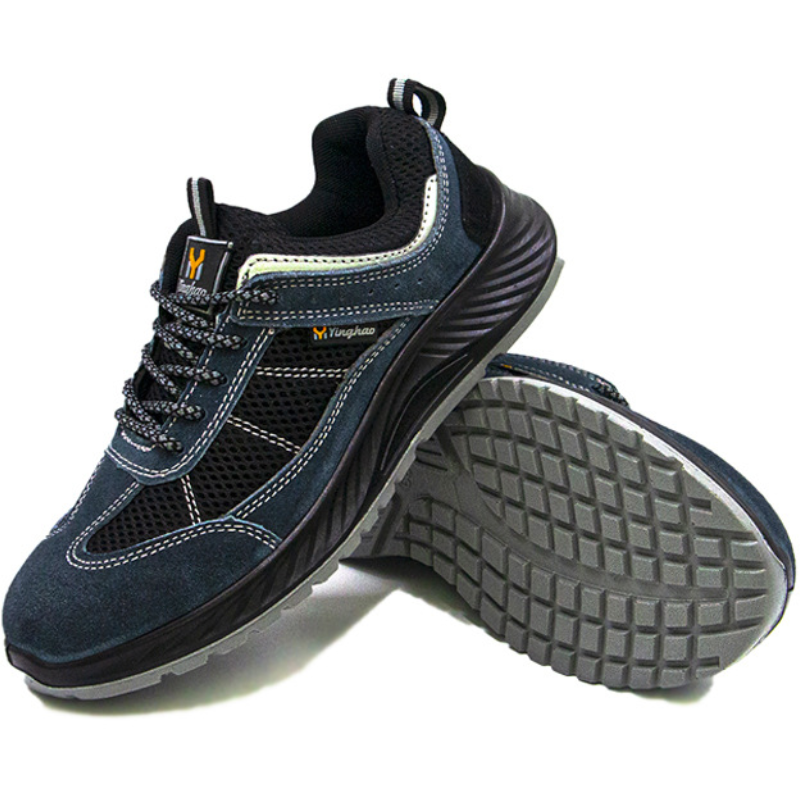 Zapatos de protección laboral al aire libre zapatos de sitio de trabajo para hombres taller al por mayor resistente al desgaste transpirable anti-rotura anti-desgaste zapatos de protección de seguridad en el trabajo details Picture