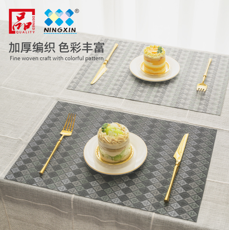 Creative heat insulation pad PVC placemats and coasters set for table arrangement 180g cup LIDS and cup covers Specification image