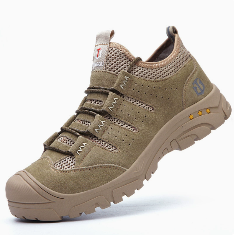 Zapatos de protección laboral al aire libre para hombres y mujeres cuatro estaciones transpirable anti-rotura anti-desgaste zapatos de trabajo zapatos de seguridad antideslizante desgaste anti-olor zapatos de protección details Picture
