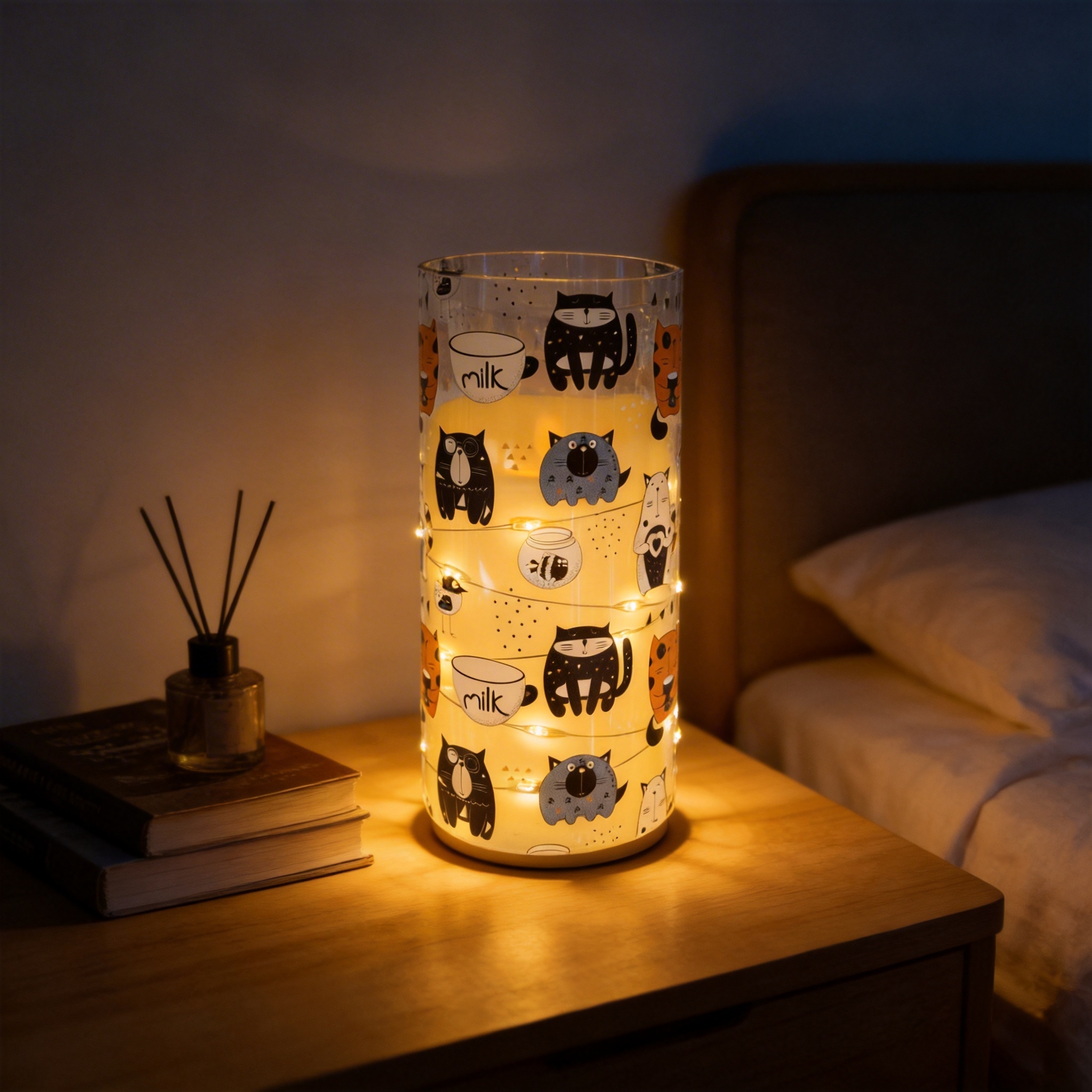 Uv-printed new MILK replaceable pattern luminous decorative candle 7.5 electronic candle factory direct sales