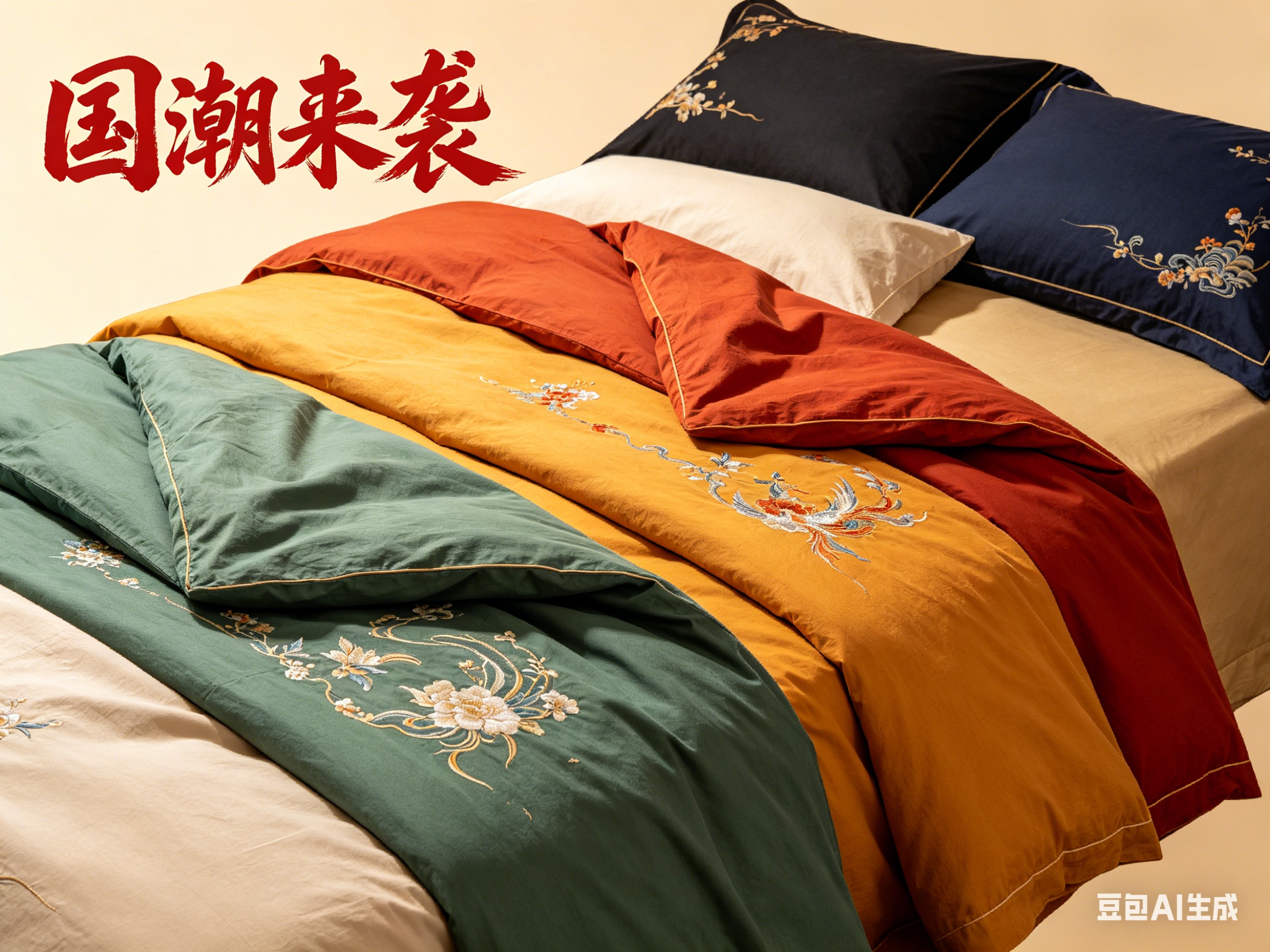 National trend long-staple cotton four-piece set, multi-piece set, pure cotton four-piece set, all-cotton quilt cover, spring and autumn quilt gift quilt, baby double-layer yarn set, natural latex mattress, latex pillow core, three-dimensional washed cotton winter quilt 01