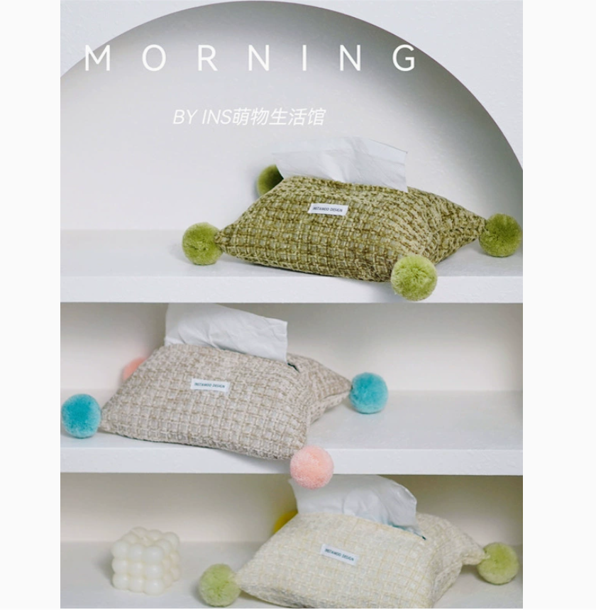 Dopamine-colored tissue box, candy bag, light luxury macaron style windmill ball tissue box, colorful tissue box details Picture