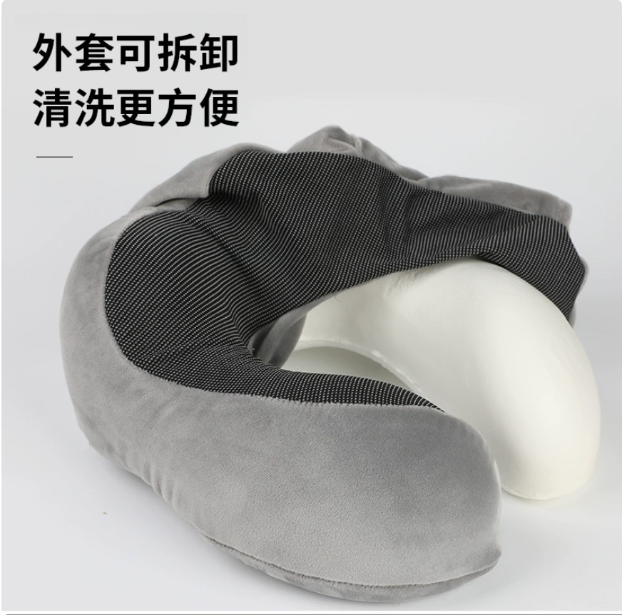 Cross-border travel storage aircraft neck pillow, memory foam U-shaped pillow, magnetic fabric cervical pillow, neck pillow can be customized Application Scenario