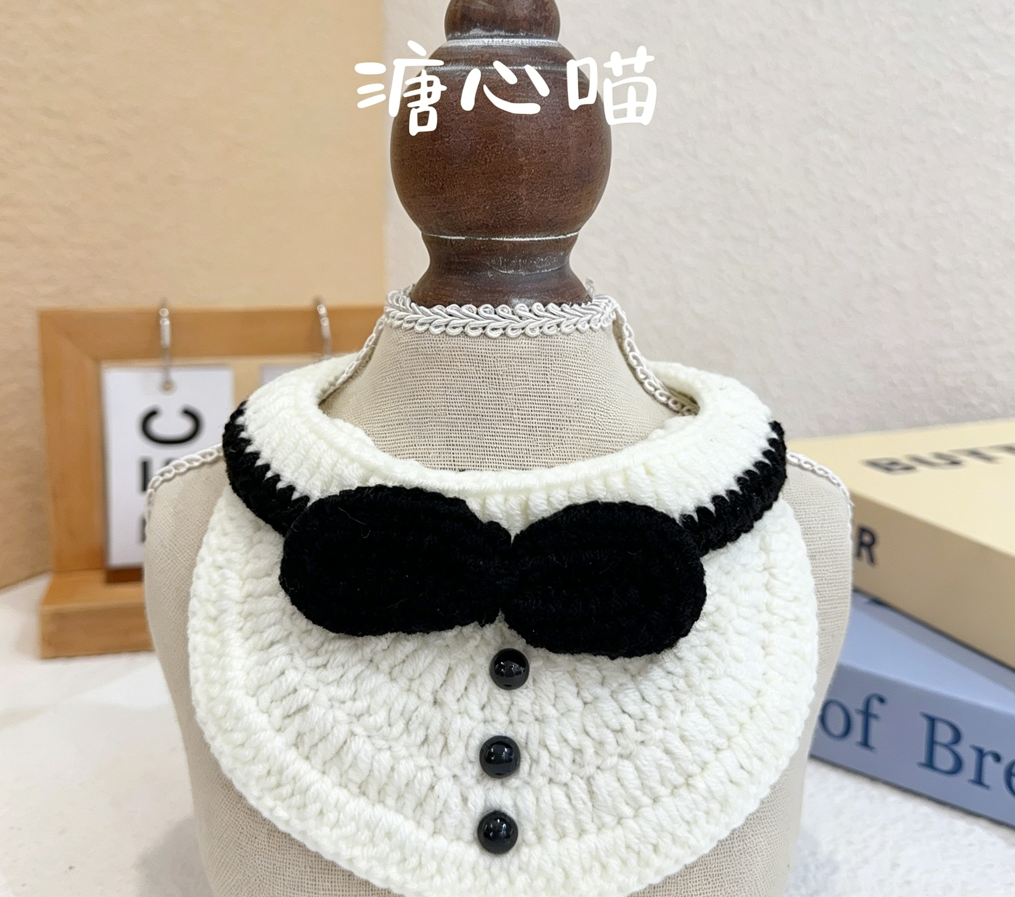 针织领结装饰纱料大蝴蝶结毕业头饰jk领结插扣