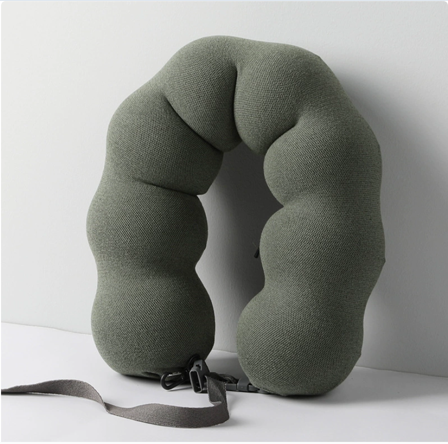 Memory foam U-shaped pillow, portable and storage, nap neck pillow, pea-shaped car travel pillow, custom-made neck guard Item Picture