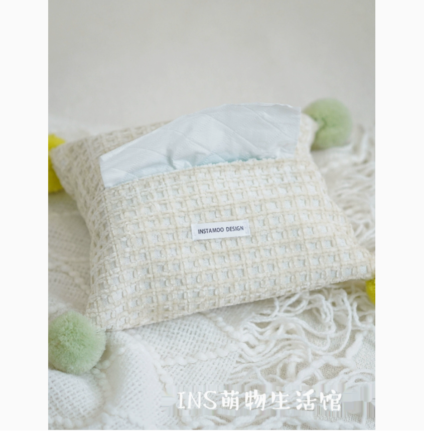 Dopamine-colored tissue box, candy bag, light luxury macaron style windmill ball tissue box, colorful tissue box Application Scenario