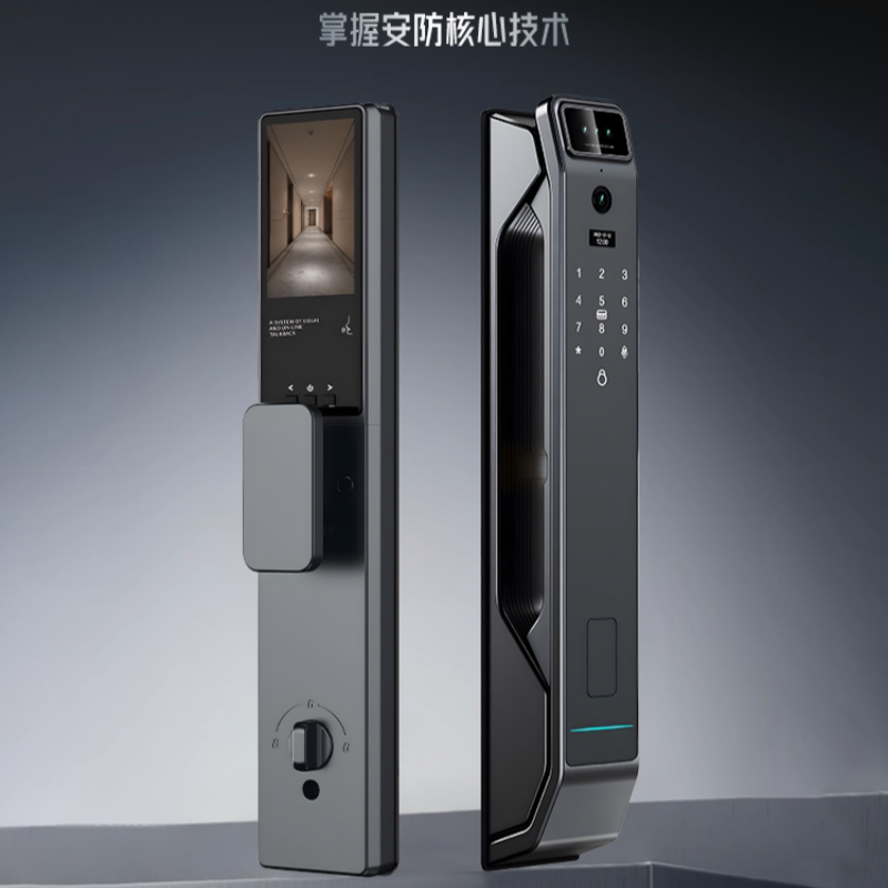 豪宝全自动指纹锁家用防盗门人脸识别智能门锁可视猫眼电子密码锁