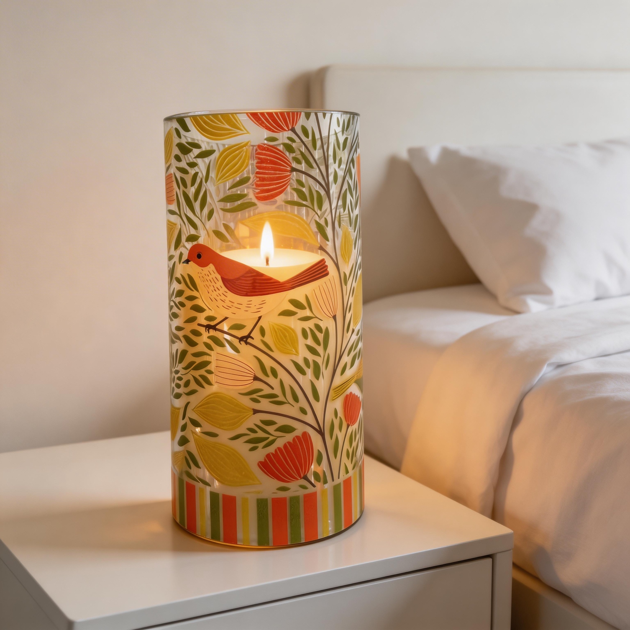 Uv-printed new magpie replaceable pattern luminous decorative candle 7.5 electronic candle factory direct sales Application Scenario