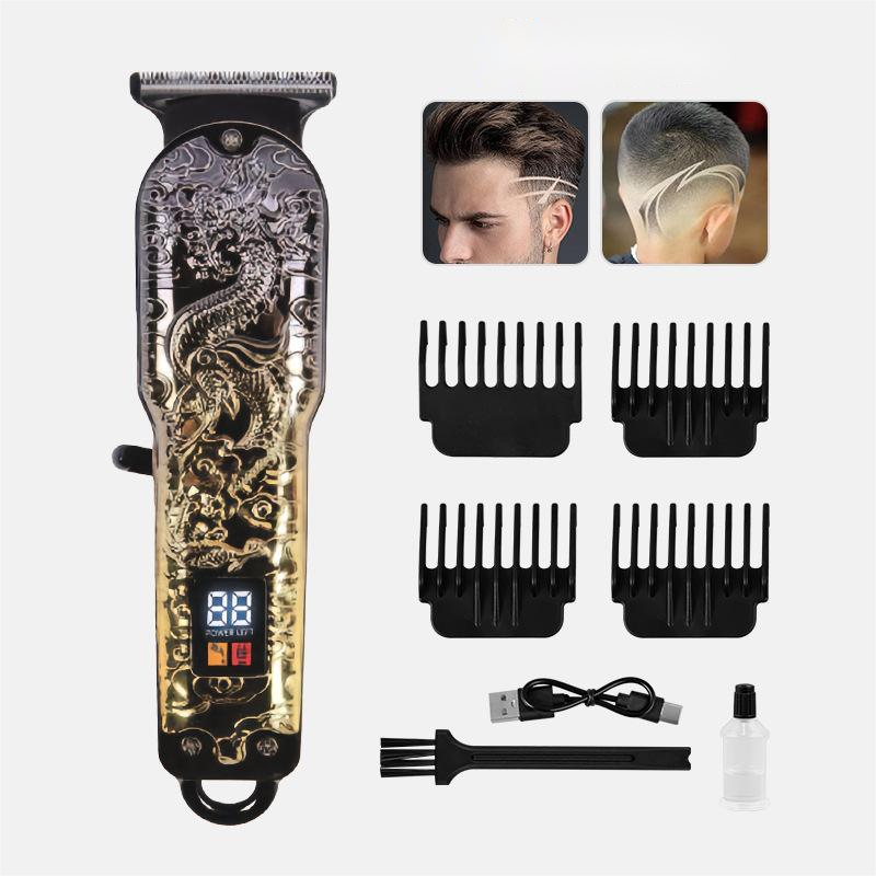 New cross-border hair clipper, professional hair clipper, men's electric hair cutting tool, hair salon engraving electric clipper Specification image