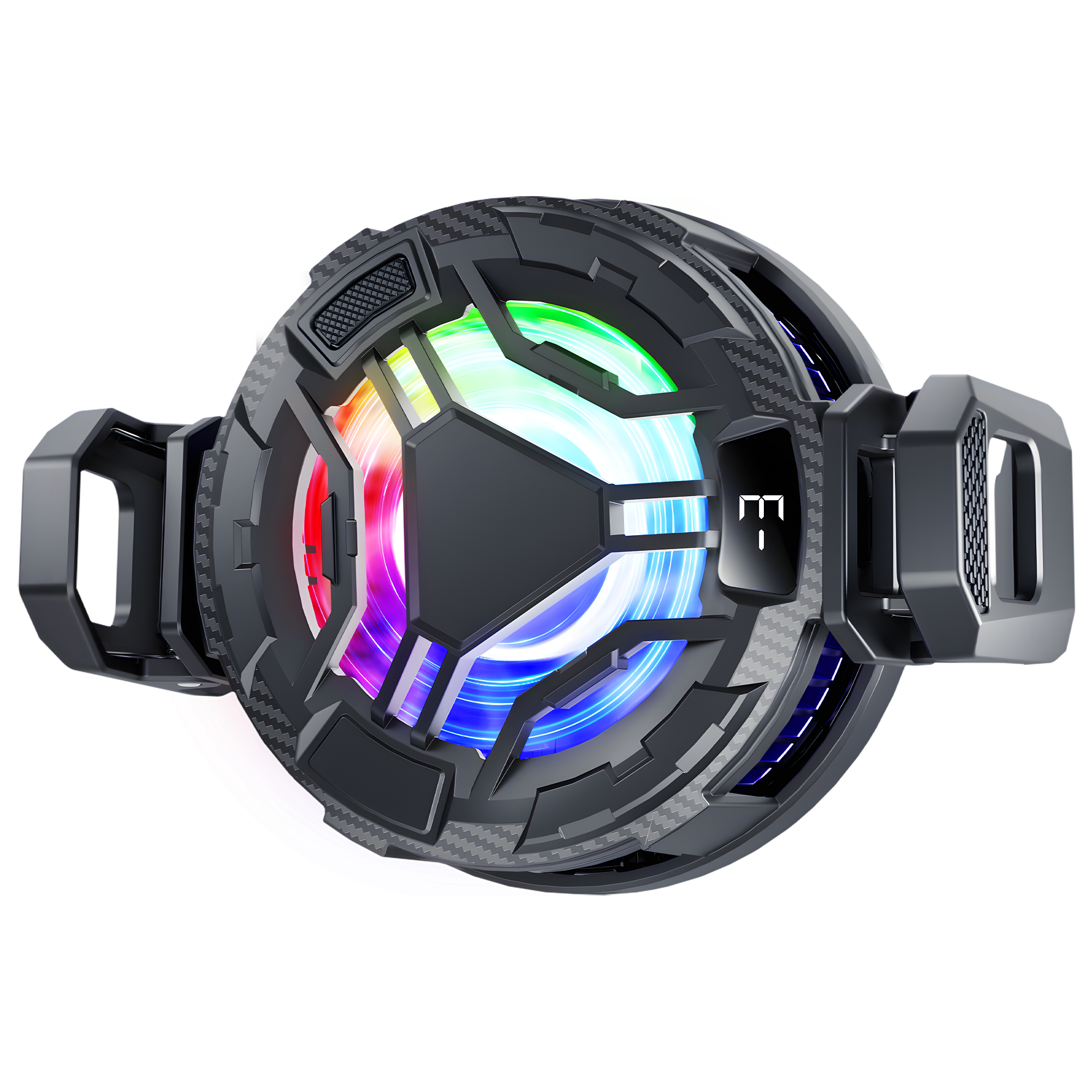 Magnetic semiconductor cooling heat sink with three-level temperature adjustment, detachable back clip for live streaming of PUBG games Item Picture