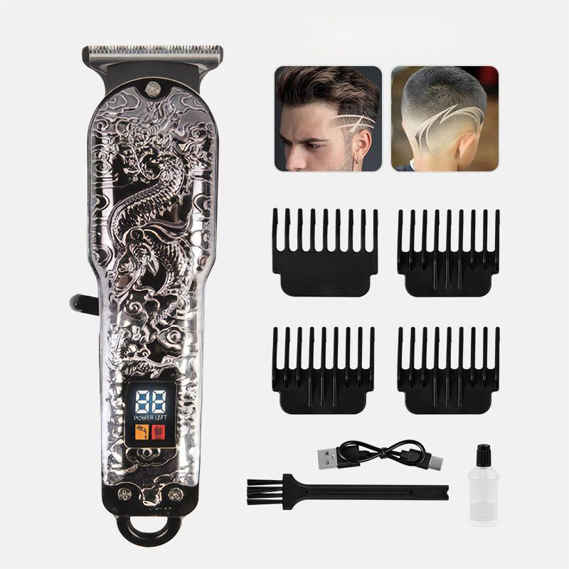 New cross-border hair clipper, professional hair clipper, men's electric hair cutting tool, hair salon engraving electric clipper Application Scenario