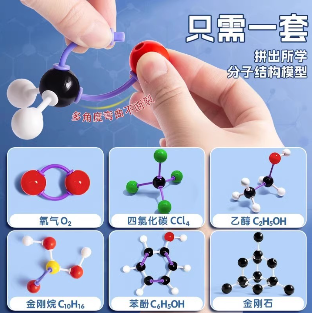 The LX-0604 atomic sphere electron cloud VSEPR spherical scale model of the molecular structure model in junior and senior high school chemistry details Picture