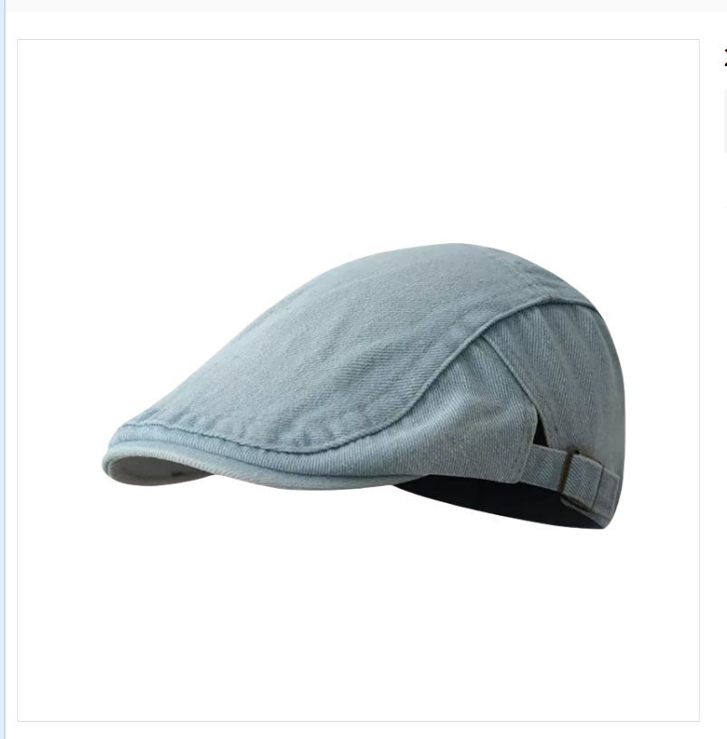 Wholesale of 2025 new style Beret women's spring and autumn large-head headwear with a front-facing hat to show off the face, Little Painter men's sun hat Item Picture