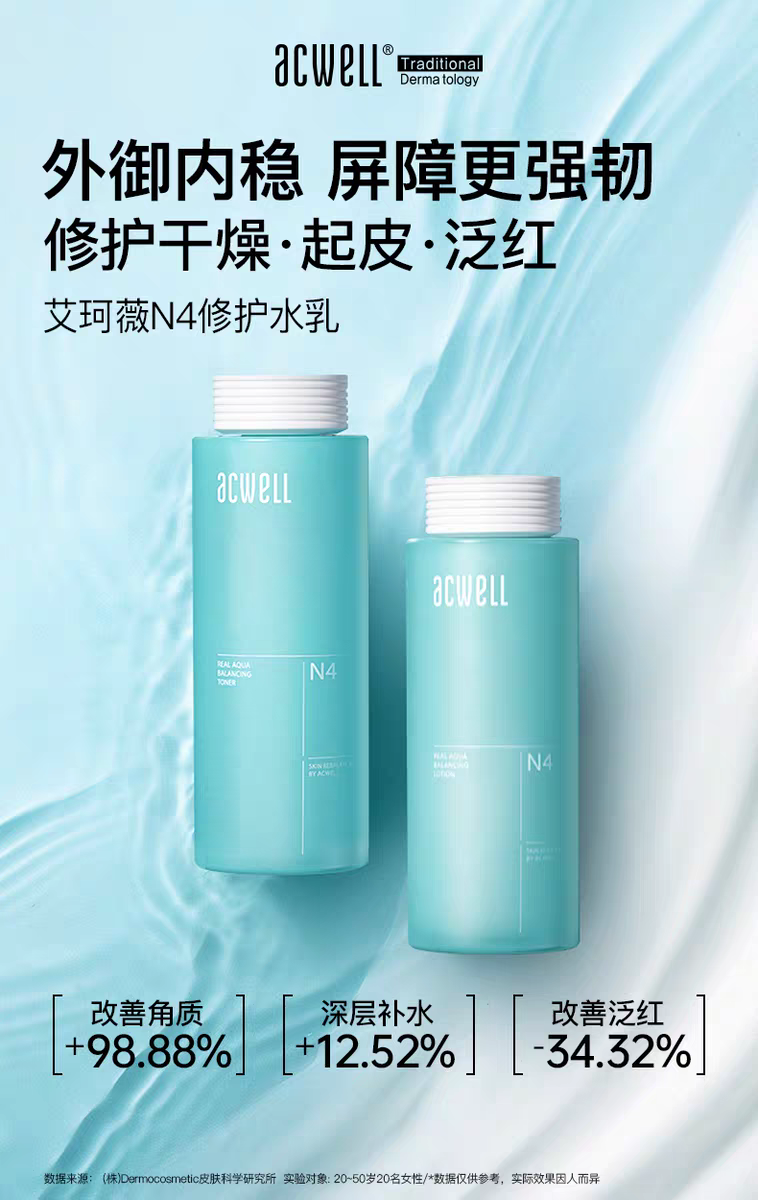 Aikewei N4 Hydrating Balance Lotion 140ml Hydrating, Moisturizing, Soothing and repairing sensitive skin care products detail image 1