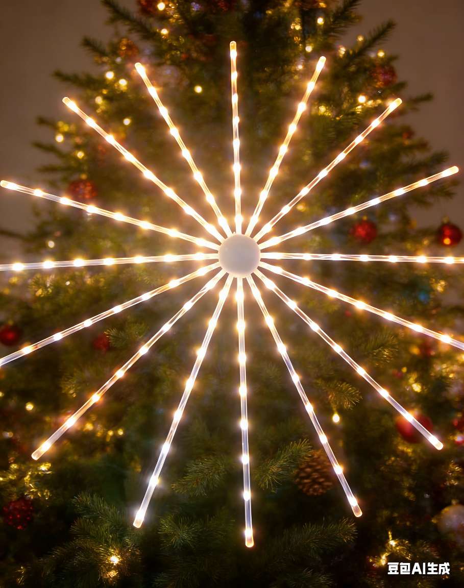 60 cm USB colorful windmill, Christmas decorative light, waterproof light Application Scenario