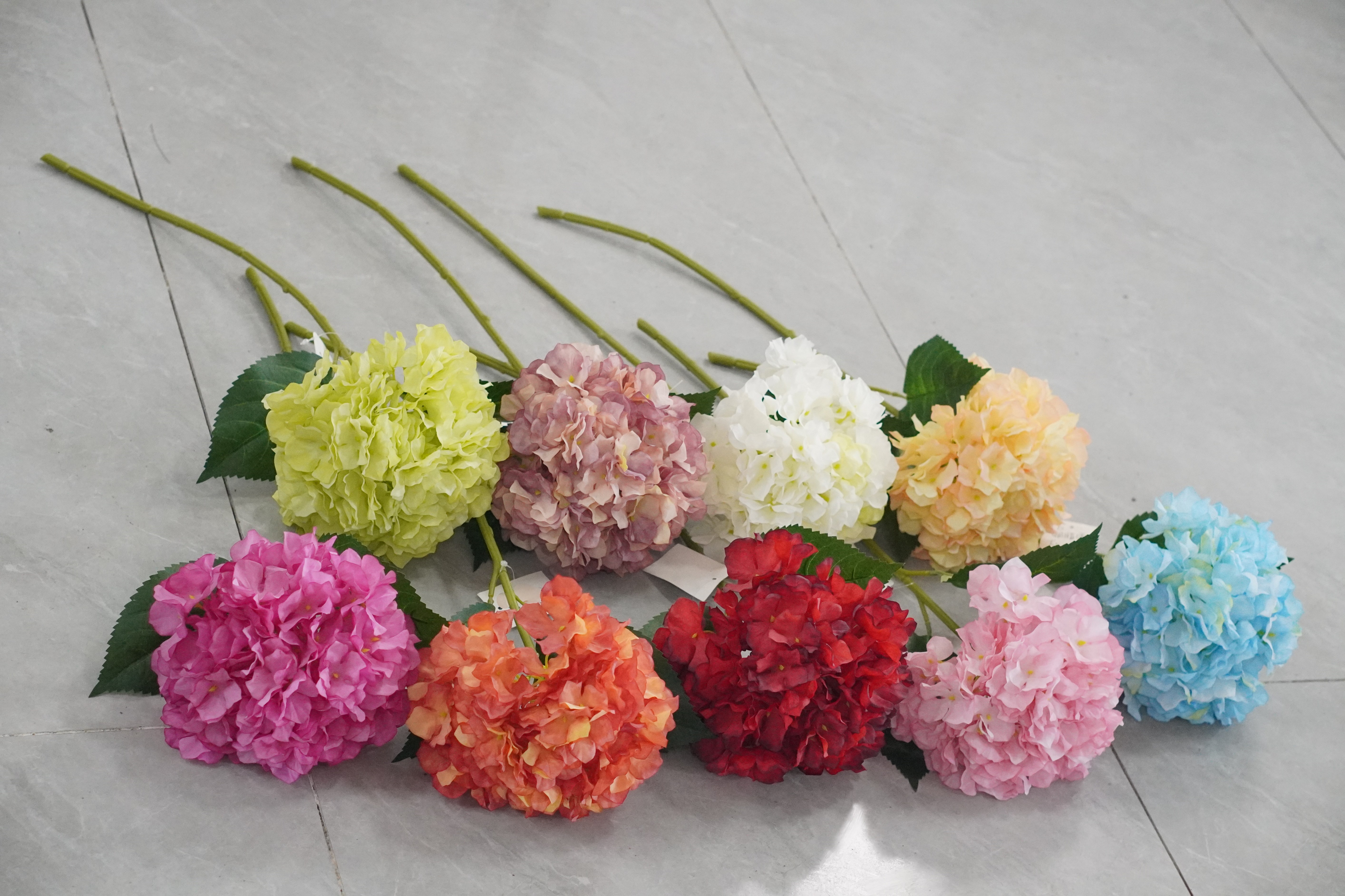 彩色绣球花束仿真花假花装饰花毛线太阳花居家摆件