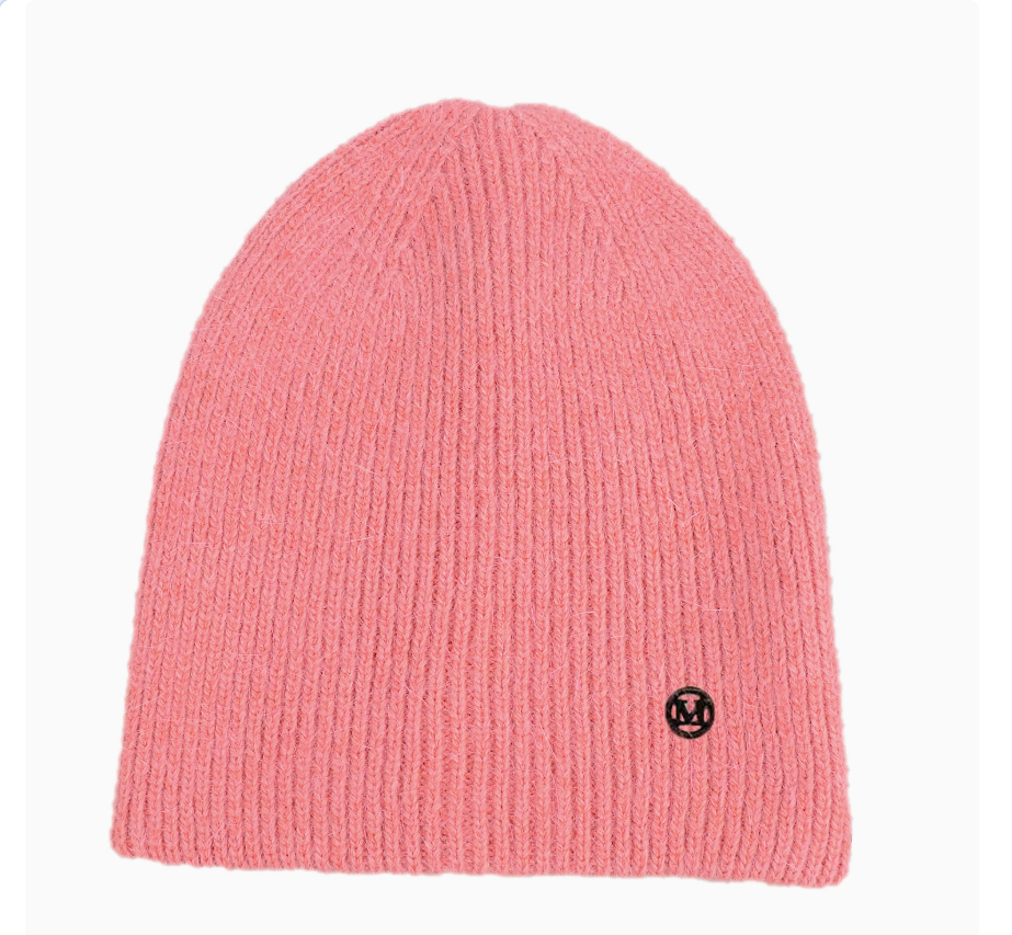 Angolan long rabbit fur knitted hat, popular M label woolen hat, warm hat, autumn and winter ear protection hat, hooded hat 112730119 Item Picture