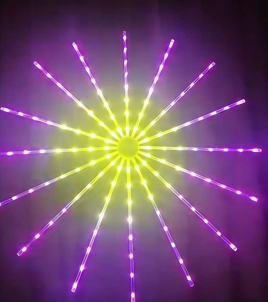 60 cm USB colorful windmill, Christmas decorative light, waterproof light Specification image