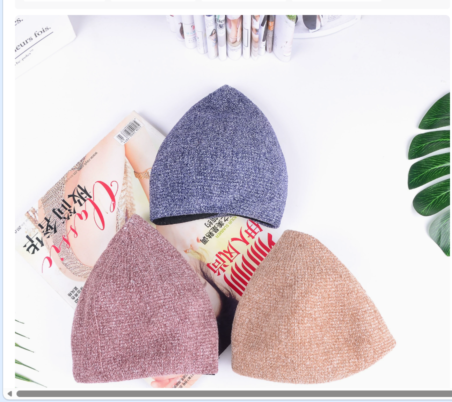 Beret hat for women's autumn and winter, Chenille velvet pumpkin hat, mixed color Japanese-style versatile flower bud hat, octagonal painter hat