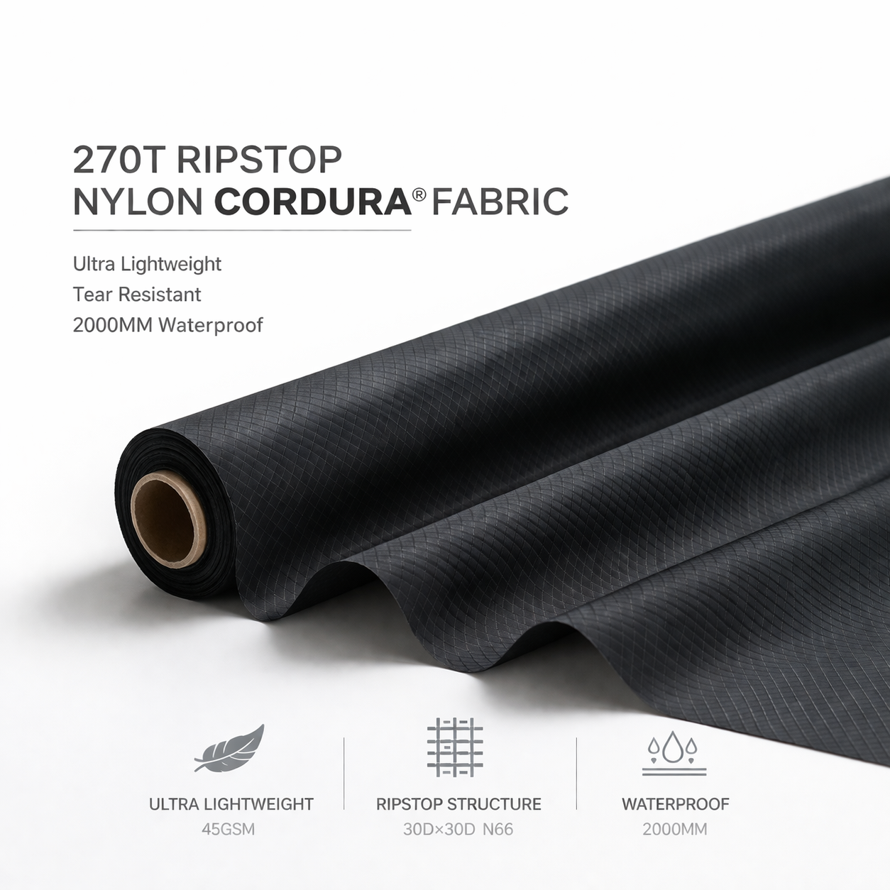 270T Ripstop Nylon 66 Cordura Fabric