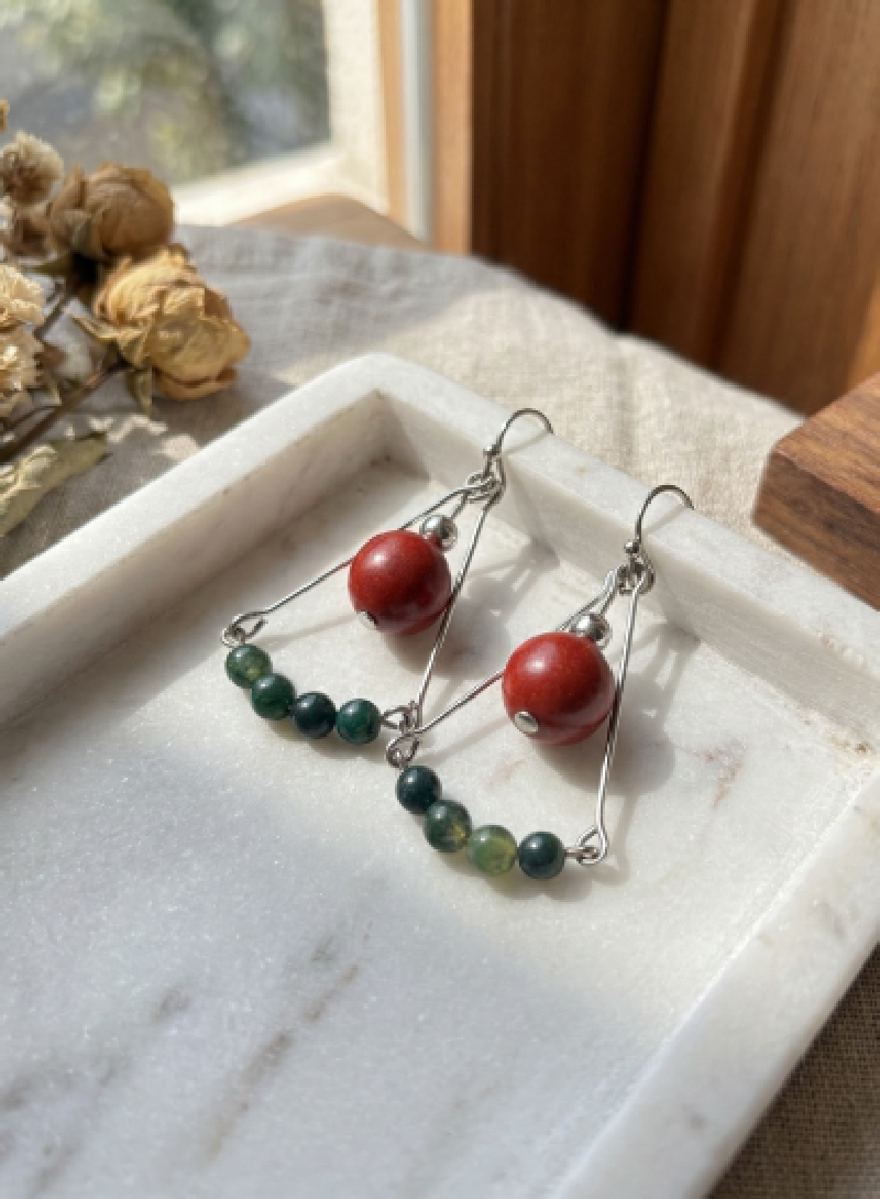 Tangtangtang Flower Bud Refreshing and Beauty-Boosting 1cm Earrings EH000660