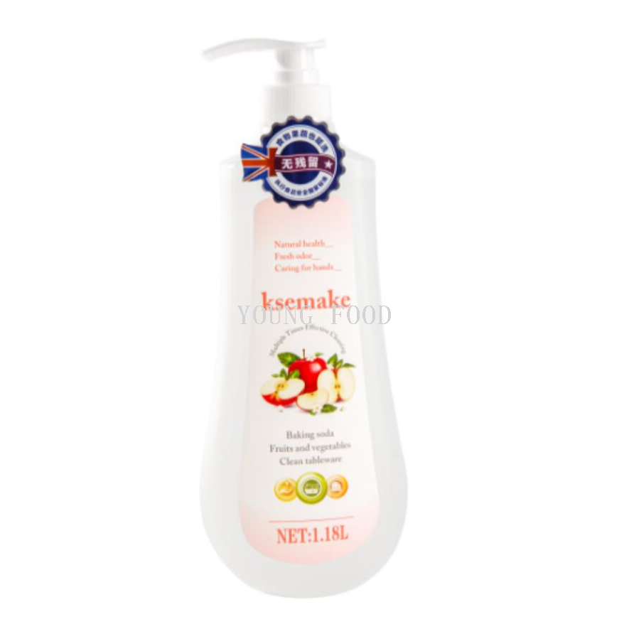 Free shipping! British Kesman baking soda Fruit and Vegetable tableware Cleaner 1180ml, cold water to remove grease, easy to rinse, environmentally friendly Item Picture