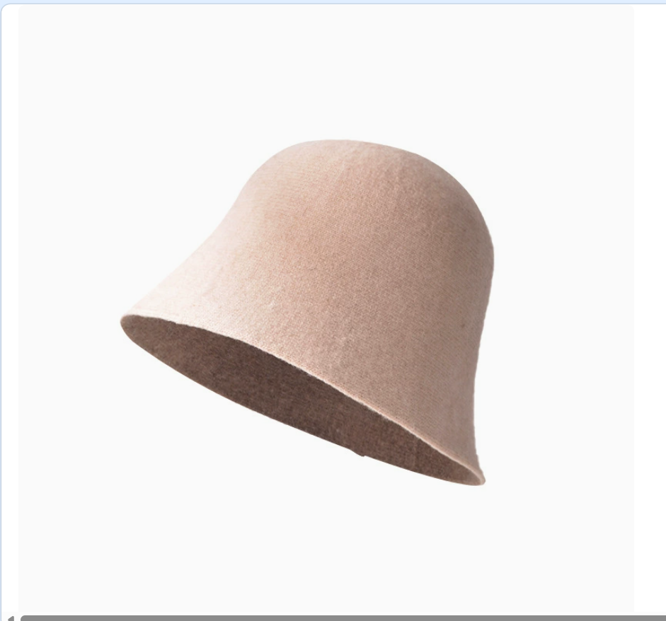 Spring and Autumn Japanese and Korean style bucket hat, female fisherman hat, solid color, versatile basin hat, big head circumference to show face, Xiaochao Wholesale 102329163 Item Picture