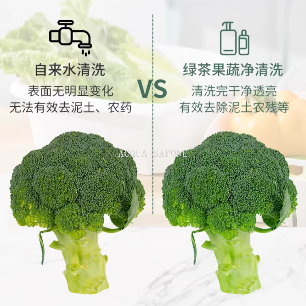 Free shipping! Kesman Green Tea Fruit and Vegetable Cleaner 1kg is a powerful cleanser that removes pesticide residues gently and does no harm to hands Item Picture