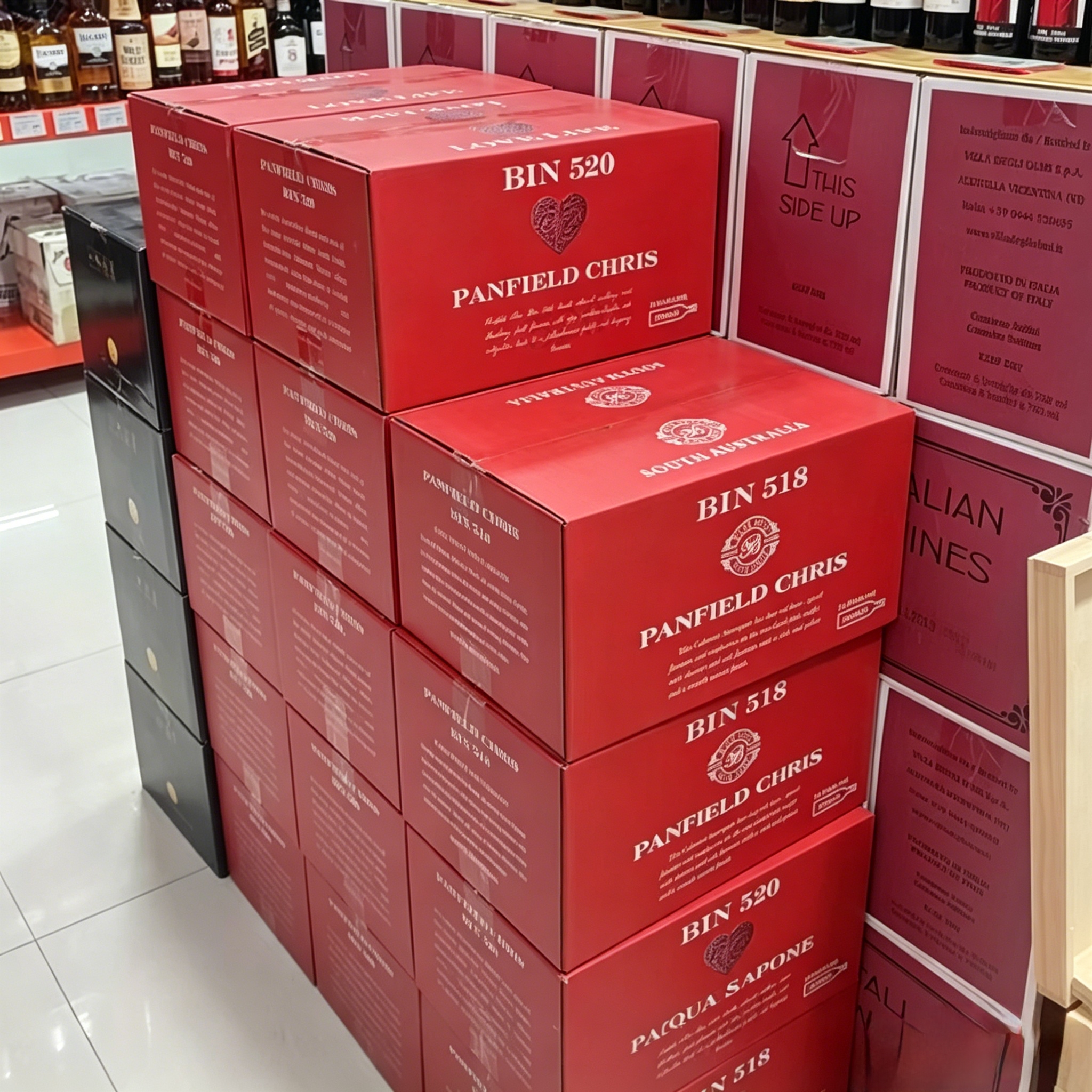 زجاجة خمر أحمر جاف من طراز Cروس 518 سيلا مستورد من أستراليا مع تغليف صغير details Picture