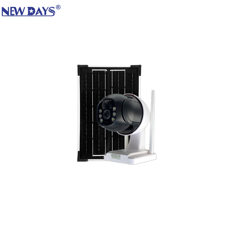 NEWDAYS brand's new cross-border solar-powered fully wireless smart surveillance camera, mobile detection outdoor security, infrared full-color night vision solar camera Item Picture