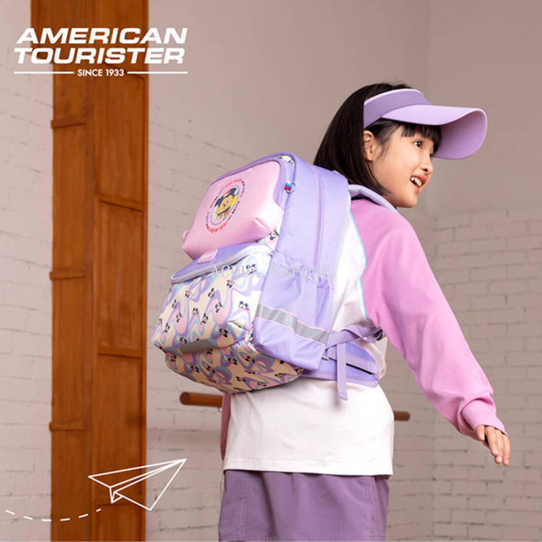 Free shipping! American Tourister NN2 printed Backpack for Grades 1-3 Primary School students details Picture