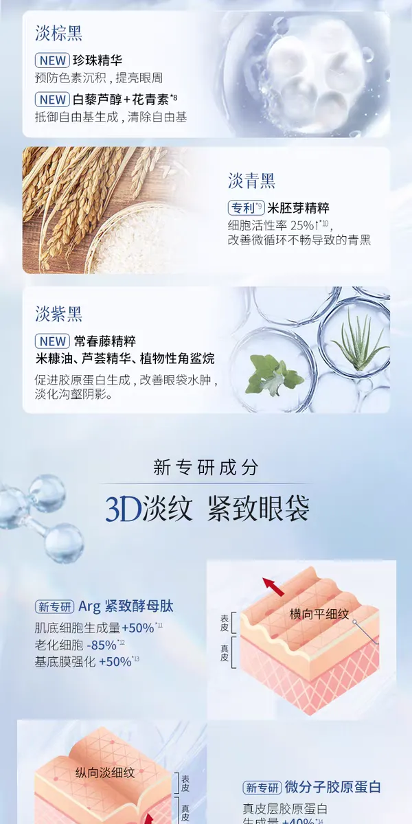 ATTENIR/Ai Natural Brightening Crystal Essence Eye Cream 15g tightens and brightens the eye area detail image 5