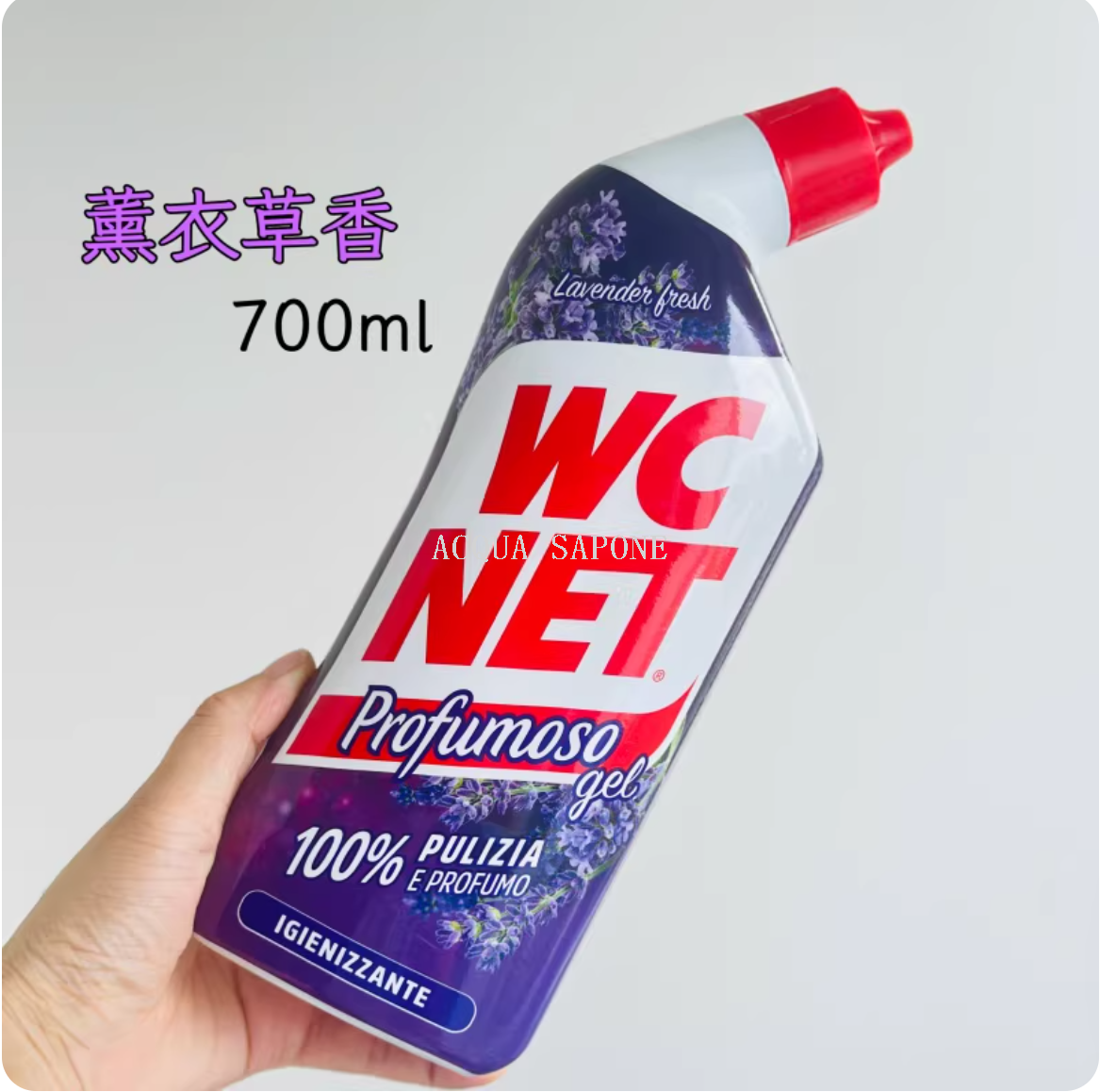Free shipping! Italian imported W.C. DAS Toilet Cleaner 700ml WC FIX powerfully cleans and removes dirt without leaving any residue Specification image
