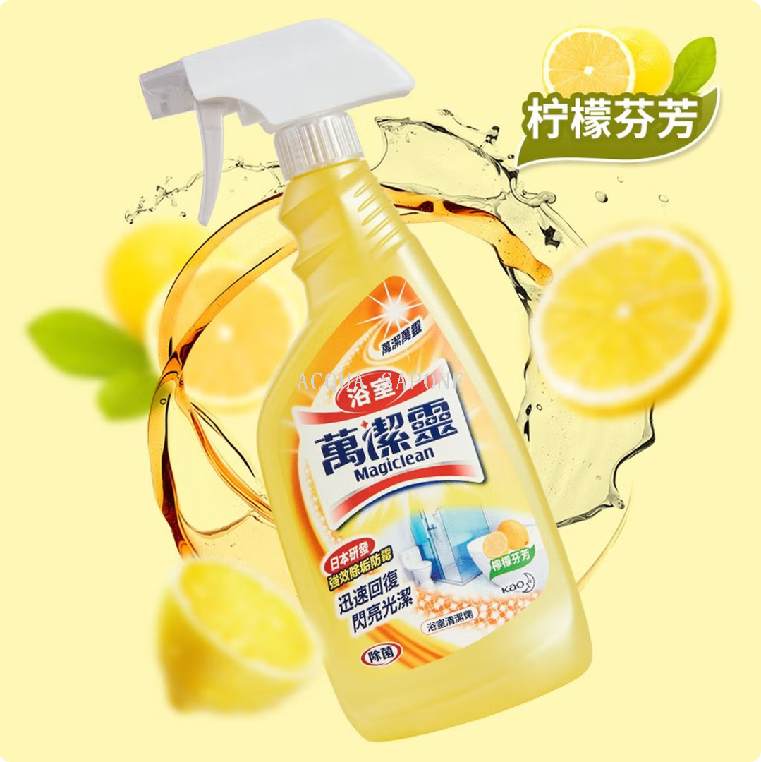 Free shipping! Taiwan imported KAO Bathroom Wanjie Ling Cleaner 500ml for removing stains and scale from bathroom glass Specification image