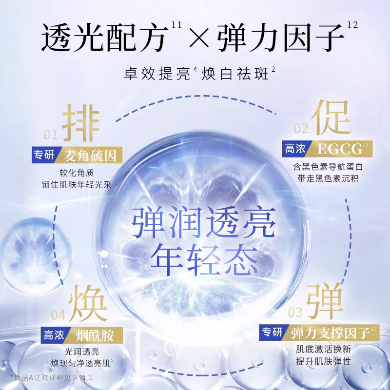 ATTENIR/艾天然雪臻优皙精华水150ml   美*白祛*斑保湿紧致抗皱温和无刺激细节图