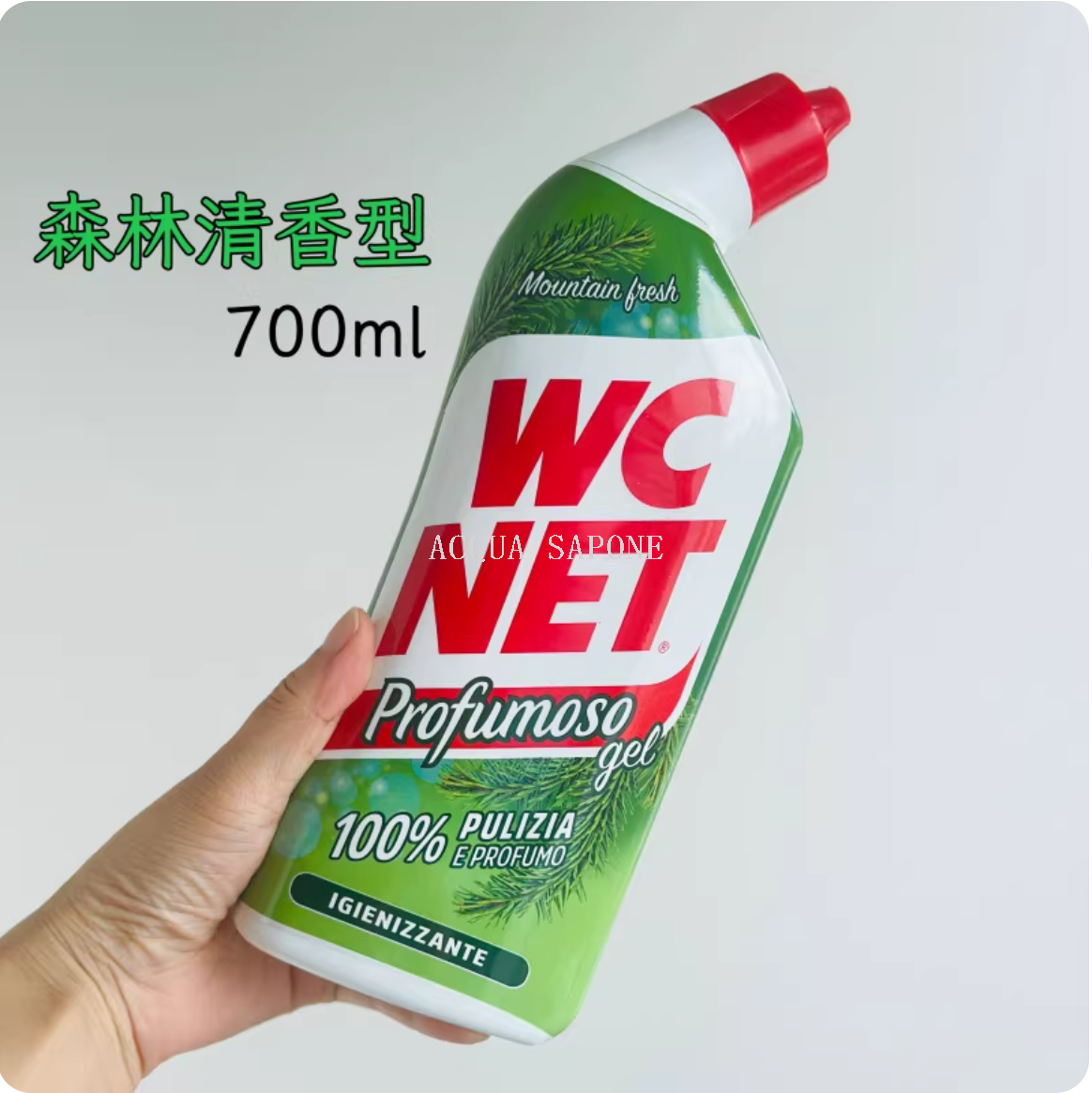 Free shipping! Italian imported W.C. DAS Toilet Cleaner 700ml WC FIX powerfully cleans and removes dirt without leaving any residue details Picture