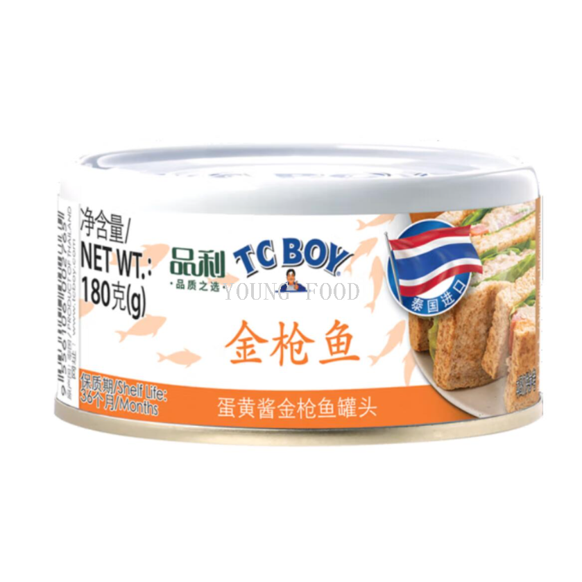 Free shipping! Thai imported fish products, ready-to-eat food, TC BOY mayonnaise tuna cans 180g Application Scenario