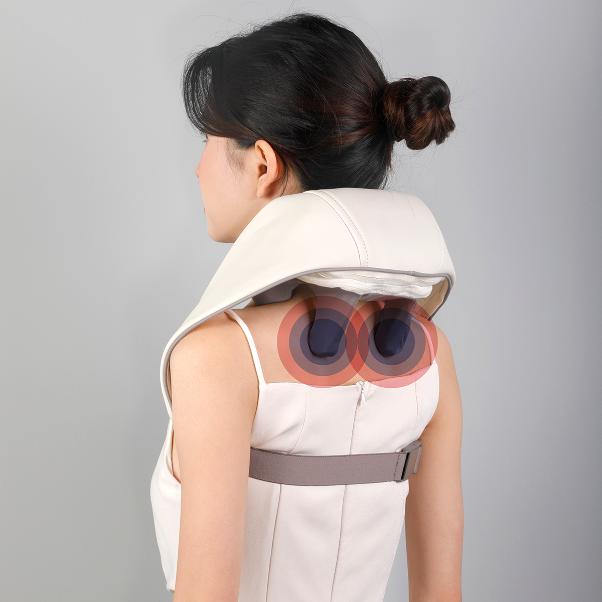 按摩器/按摩枕/按摩/梳子/按摩座垫白底实物图