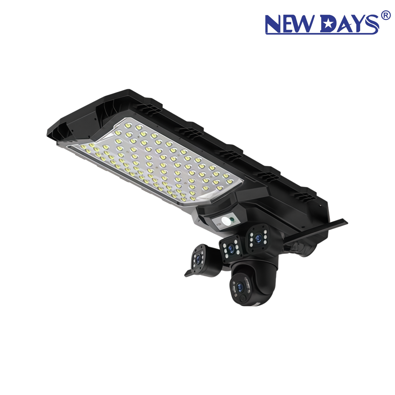 NEWDAYS brand's new cross-border solar street lamp camera features an ultra-long battery life, mobile detection for remote monitoring, and an infrared full-color night vision dialogue solar camera Application Scenario