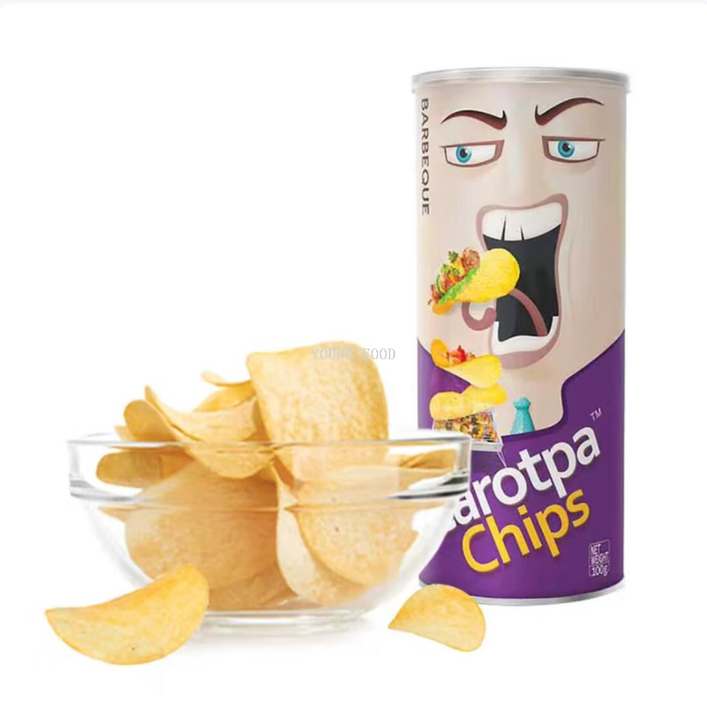 Free shipping! Malaysian imported Carotpa poker card potato chips 100g spicy, crispy and light puffed food Application Scenario