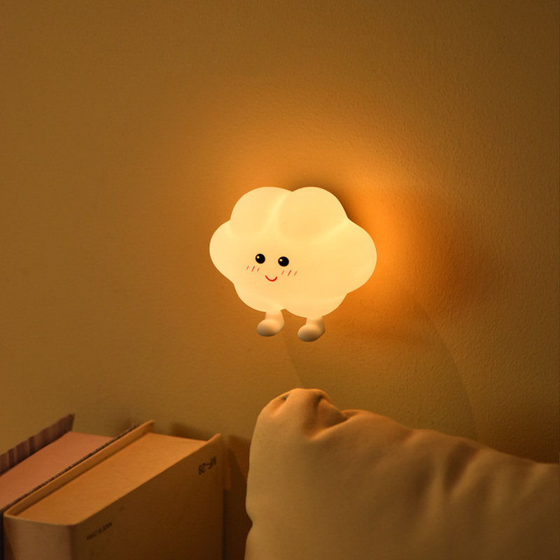 CICO cloud-shaped starry sky light Silicone patter night light Children's romantic night light full figure