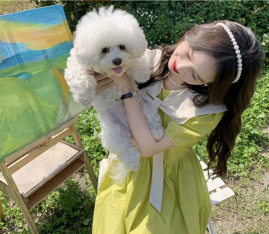 A fresh and sweet summer dress for girls, featuring a college style and navy collar for junior and senior high school students Specification image