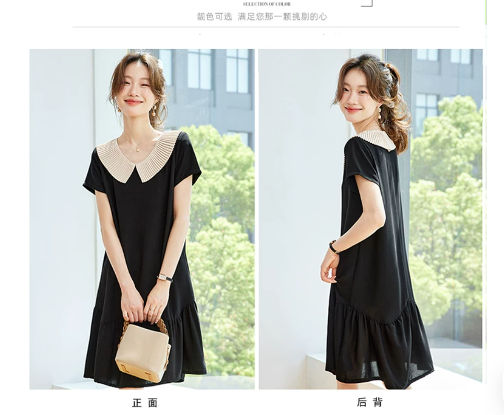 The 2026 summer new style is super popular for making you look younger. It's a beautiful silk and mulberry silk dress. It's a petite dress details Picture