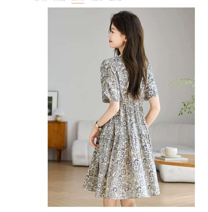 This is a new summer dress for petite women that makes them look taller. It's a popular and youthful dress this year Application Scenario