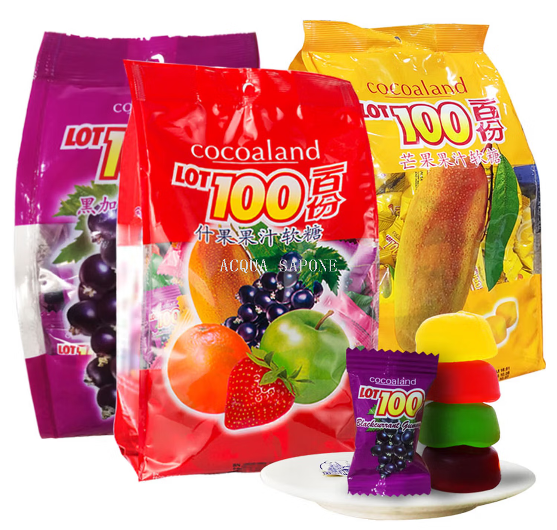 Free shipping! One hundred servings of fruit juice gummy candies from Malaysia, 150g, imported Asoro snack candies and fruit candies