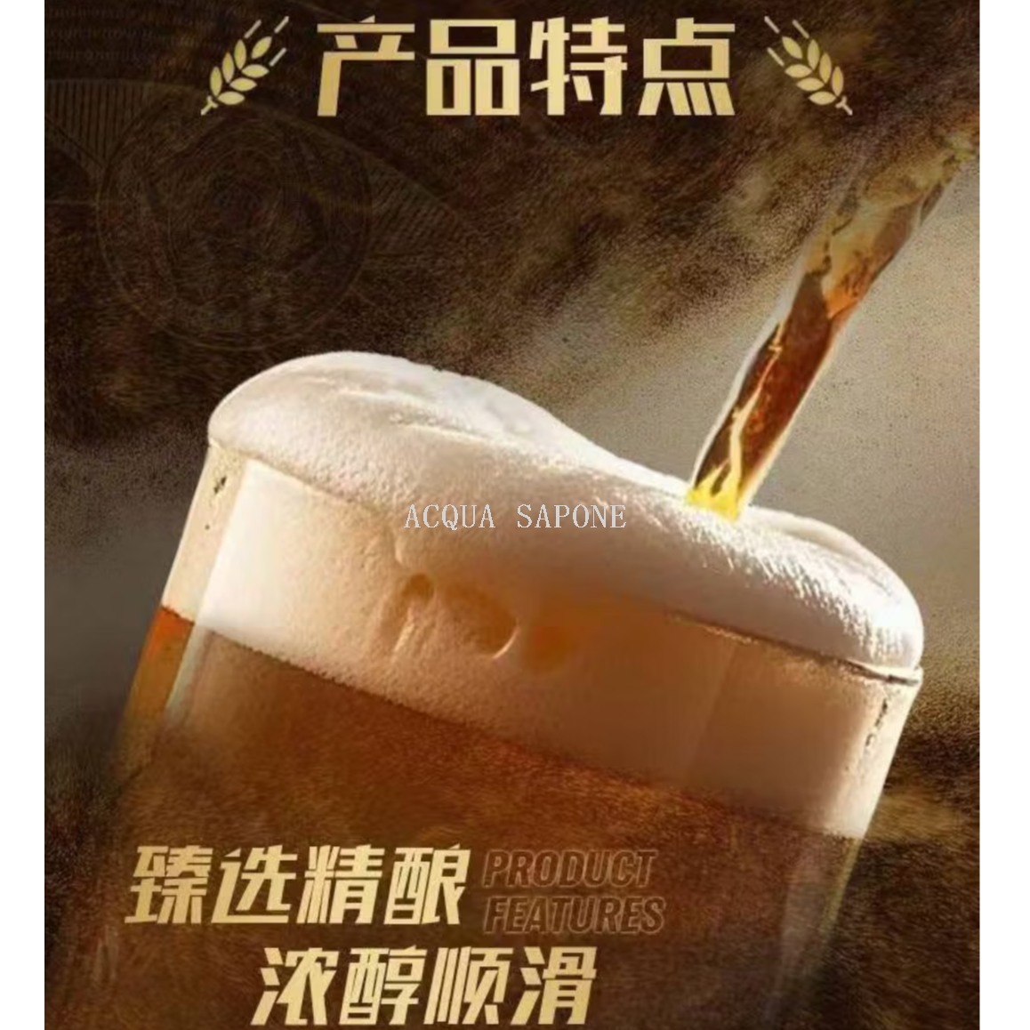 Free shipping! Budweiser Black Gold Beer 1000ml, brewed from roasted malt, has an amber-colored body and dense, long-lasting foam Item Picture