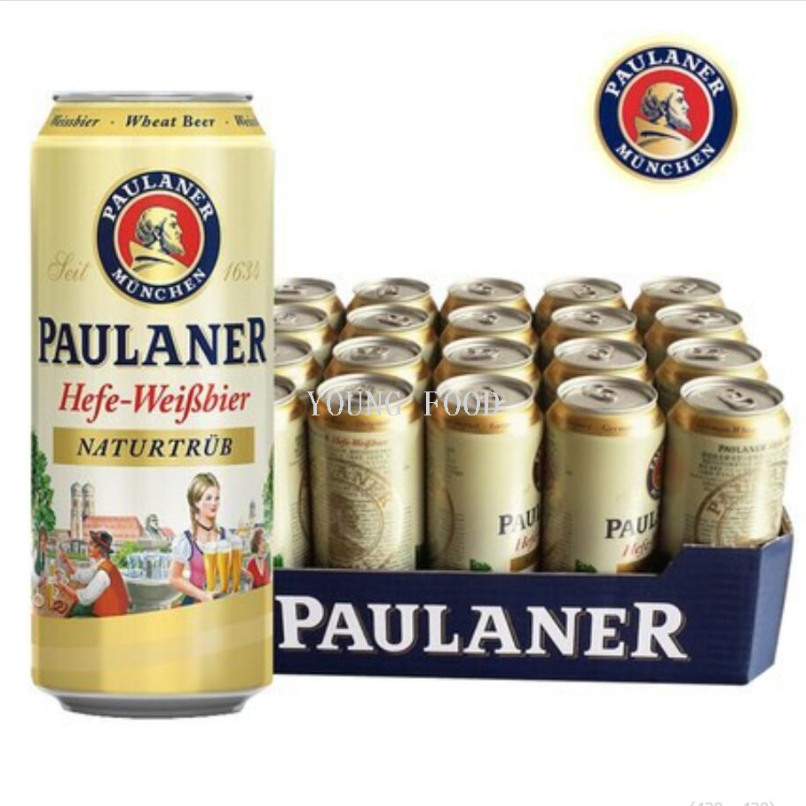 Free shipping! German Paulana Paillon White Wheat Beer 500ml, rich in German fruit aroma and yeast flavor