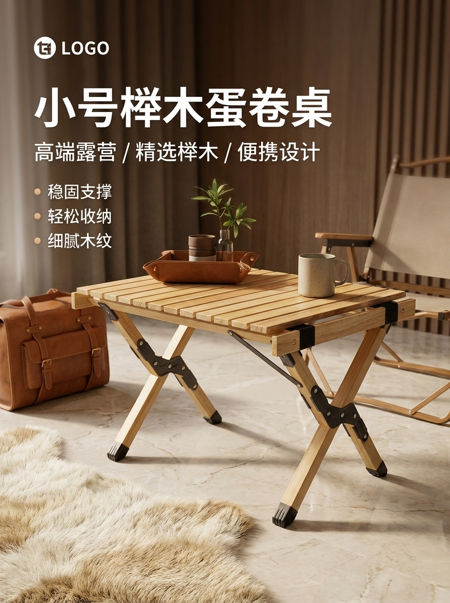 户外用品/月亮椅老人户外/露营桌/折叠桌/户外桌椅产品图