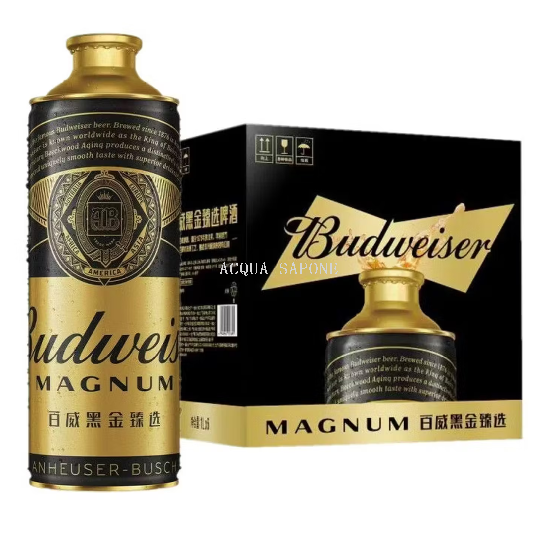 Free shipping! Budweiser Black Gold Beer 1000ml, brewed from roasted malt, has an amber-colored body and dense, long-lasting foam