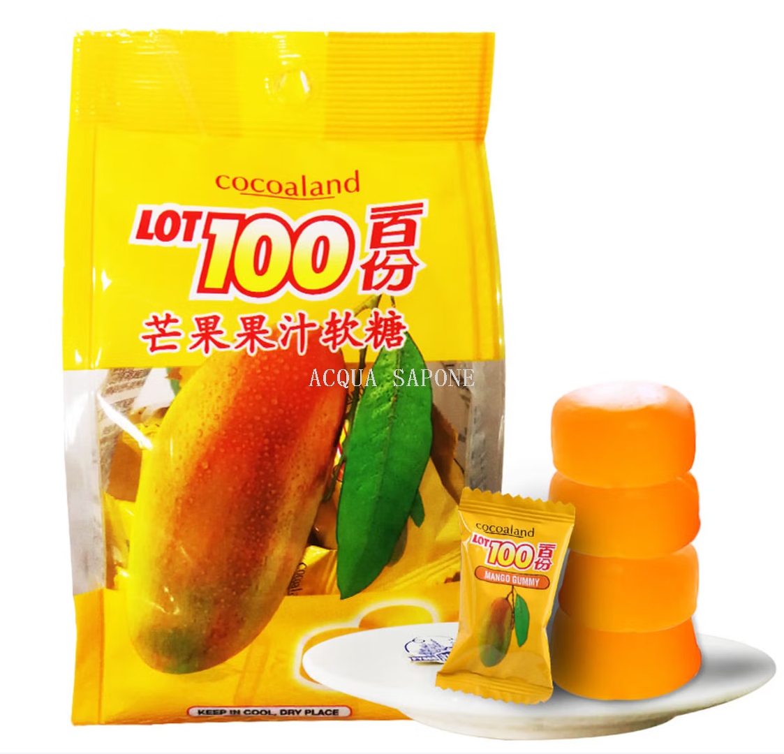 Free shipping! One hundred servings of fruit juice gummy candies from Malaysia, 150g, imported Asoro snack candies and fruit candies details Picture